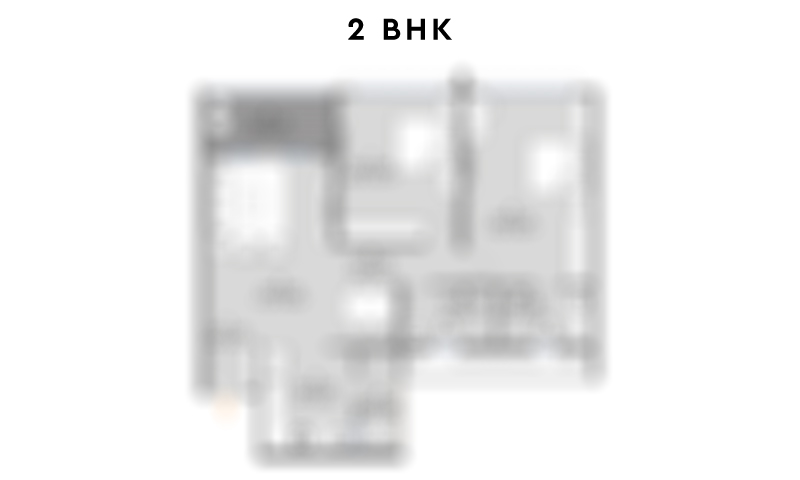 The Reserve by Kolte Patil — 2 BHK floor plan